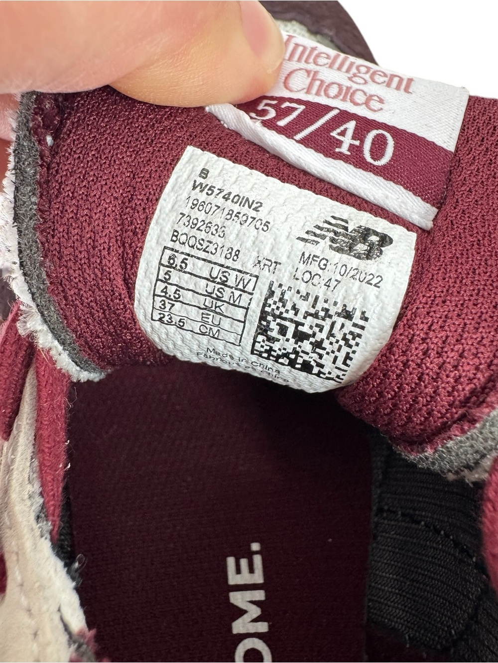 New Balance x FIGS 57/40 en la combinación de colores Mineral Mauve. - Picture 9 of 11